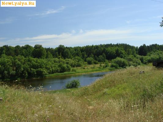 Река Лобва в окрестностях села Лопаево