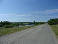 Река Ляля в окрестностях деревни Савинова. Дорога в деревню со стороны д. Нижнее Бессонов