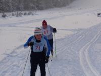 Спортсмены ветераны на лыжне